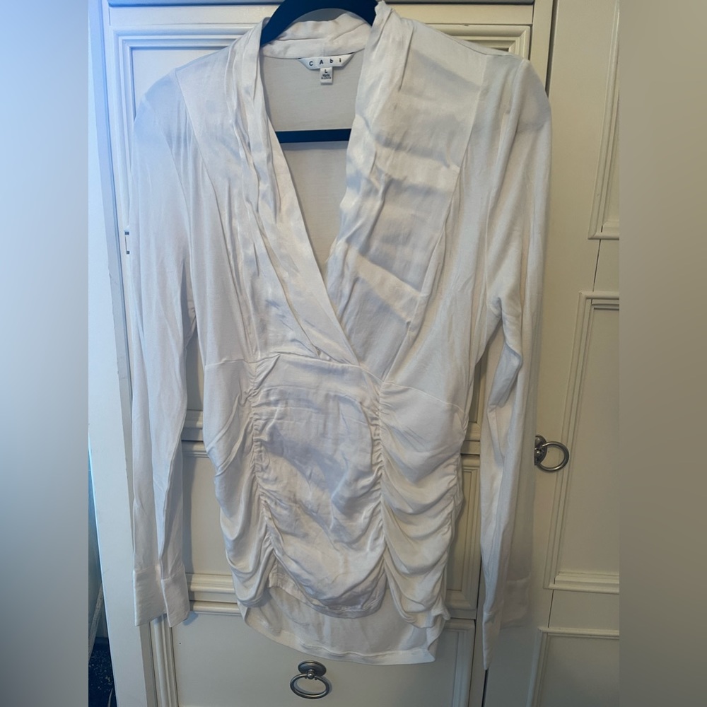 Cabi rouged long sleeved shirt